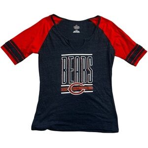 Chicago Bears Wonen’s 3/4 Sleeve Tee - Red and Blue NWT L